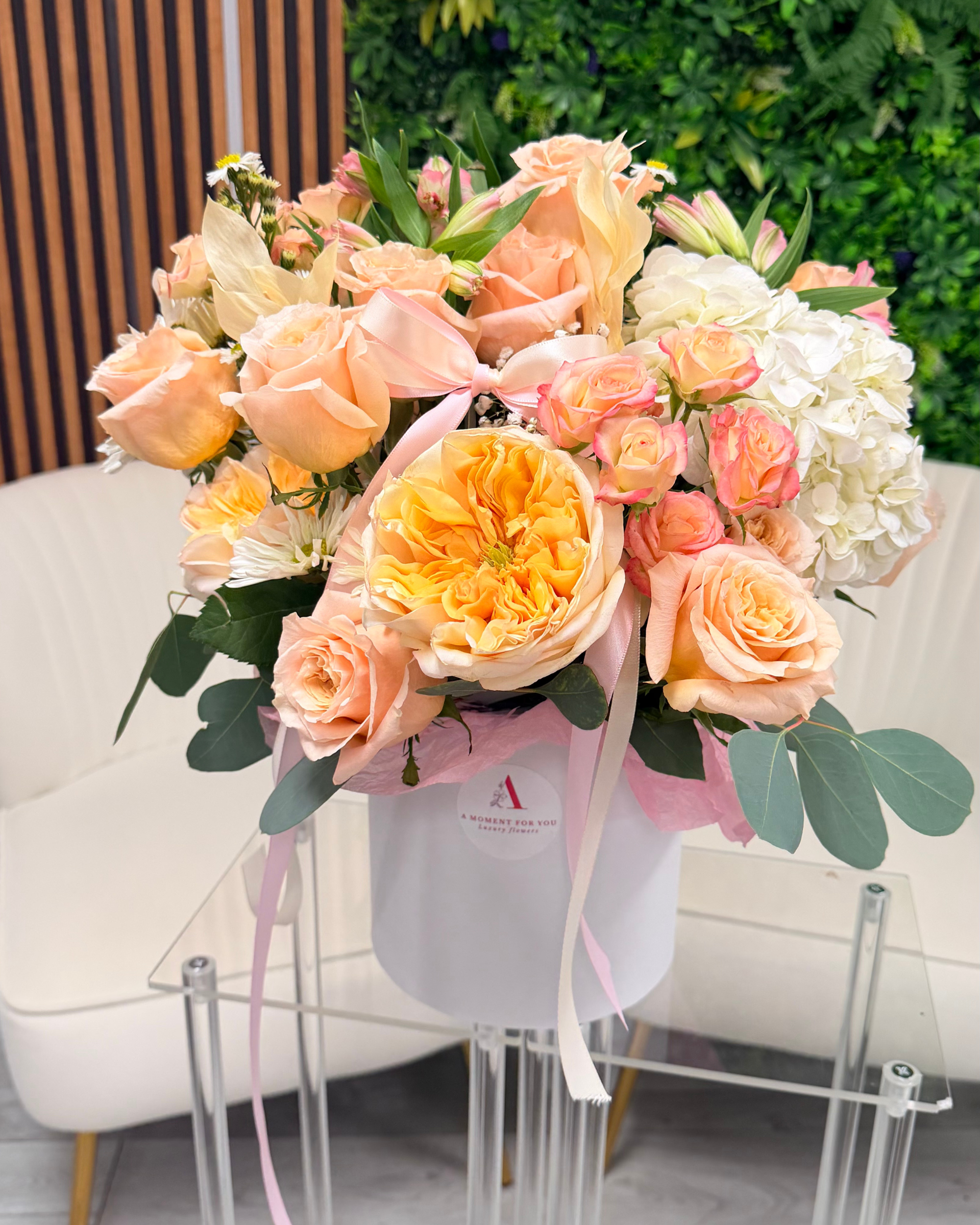 Peach & Cream Flower Box
