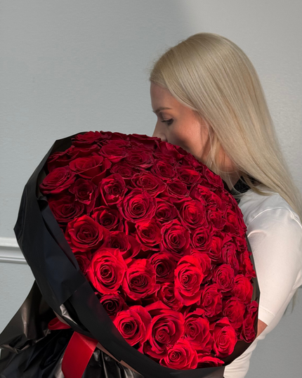 Luxe Red Rose Bouquet